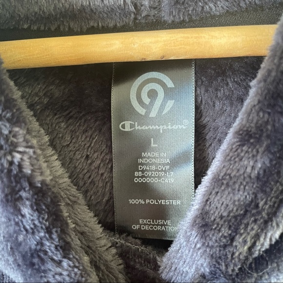 Blue Champion Fuzzy Sweatshirt - Picture 3 of 3